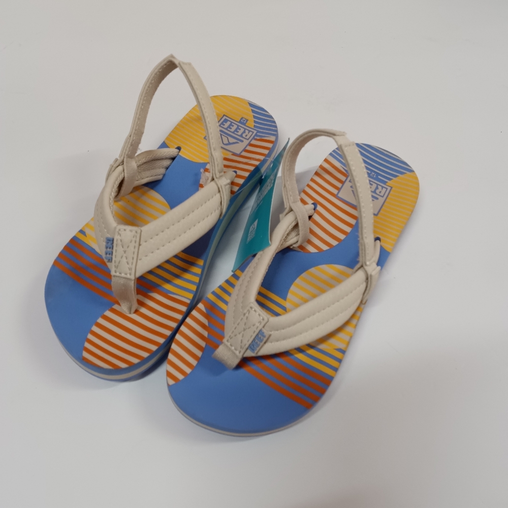 NWT Reef Little Ahi Sandals Slingback Flip Flops Thongs